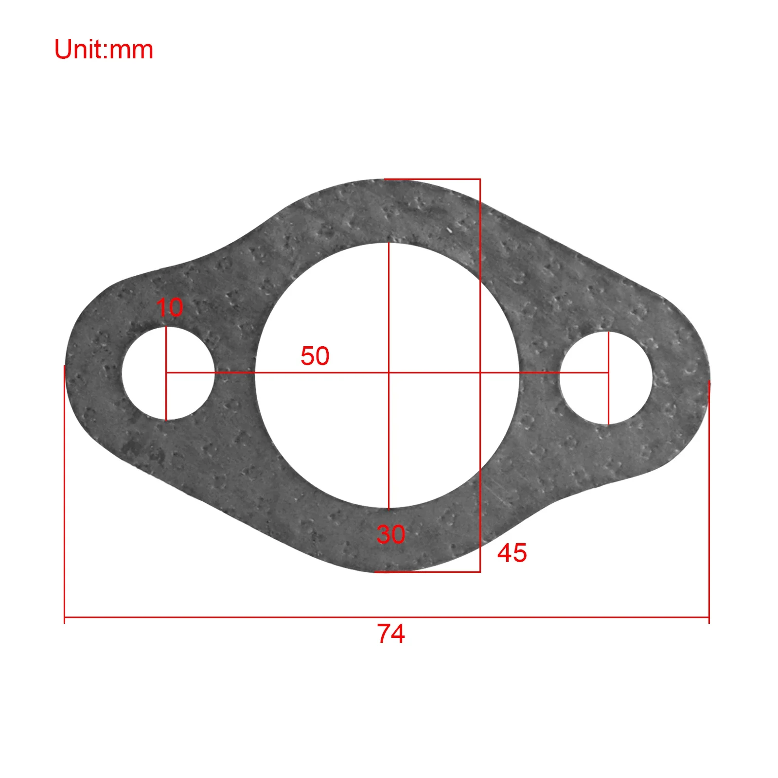 10 Pieces Muffler Exhaust Pipe Gasket Muffler Gasket for Honda GX240 GX270 GX340 GX390 8HP 9HP 11HP 13HP Engine 188F 190F