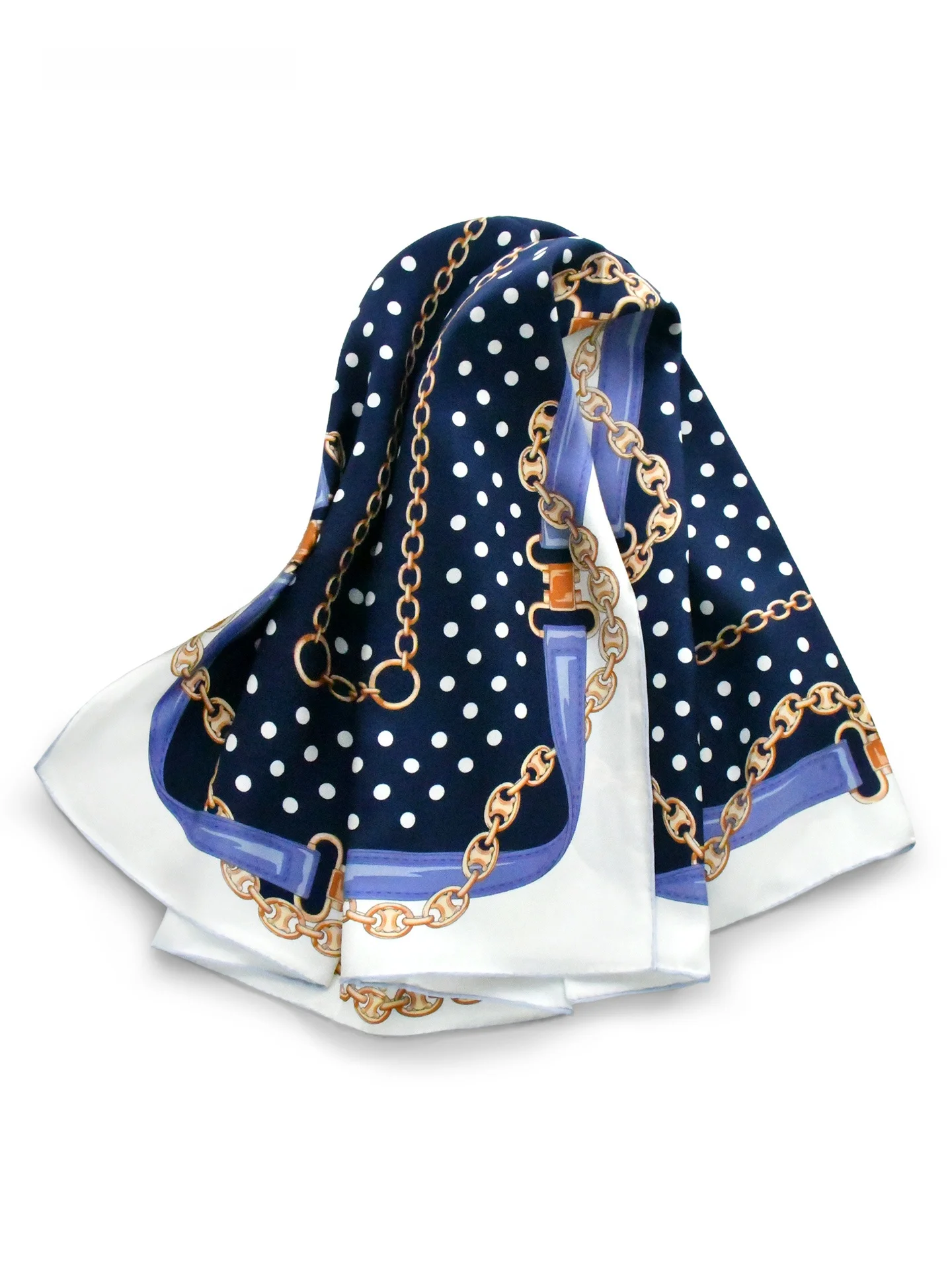 retro-deep-blue-polka-dot-silk-tie-women's-spring-autumn-silk-scarf-gift-box-birthday-gift-scarf-fashion-accessory