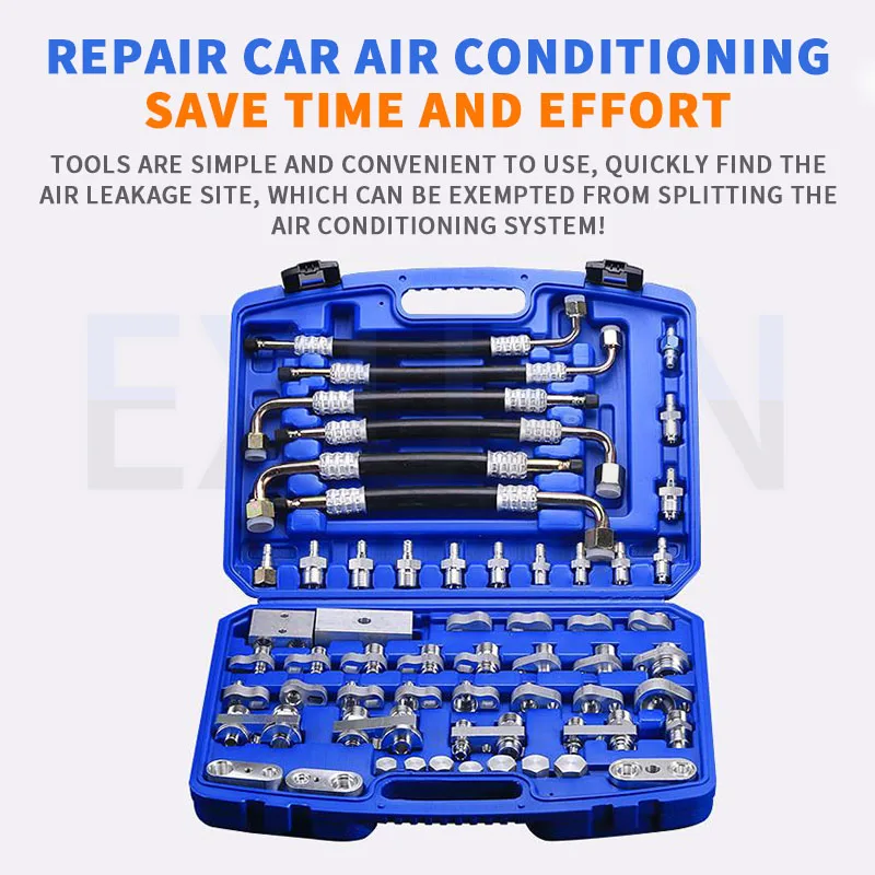 Automotive Air Conditioning Leak Testing Toolbox micro Car Engineering Vehicle Truck RV Multifunctional Air Leak Detection Tool