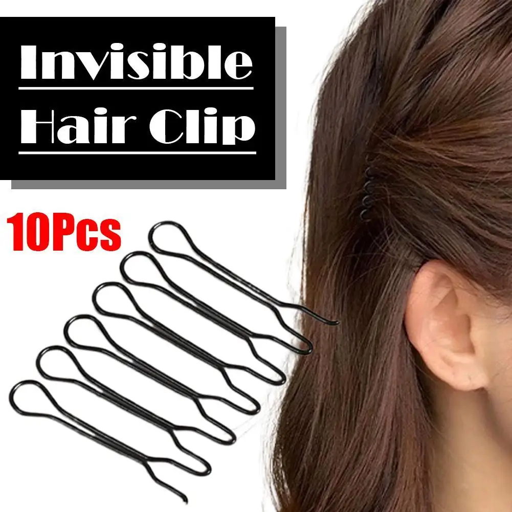 Invisible Broken Hair Hairpin Women Tiara Style Tools Roll Curve Needle Bangs Fixed Insert Comb Professional Styling Accessories