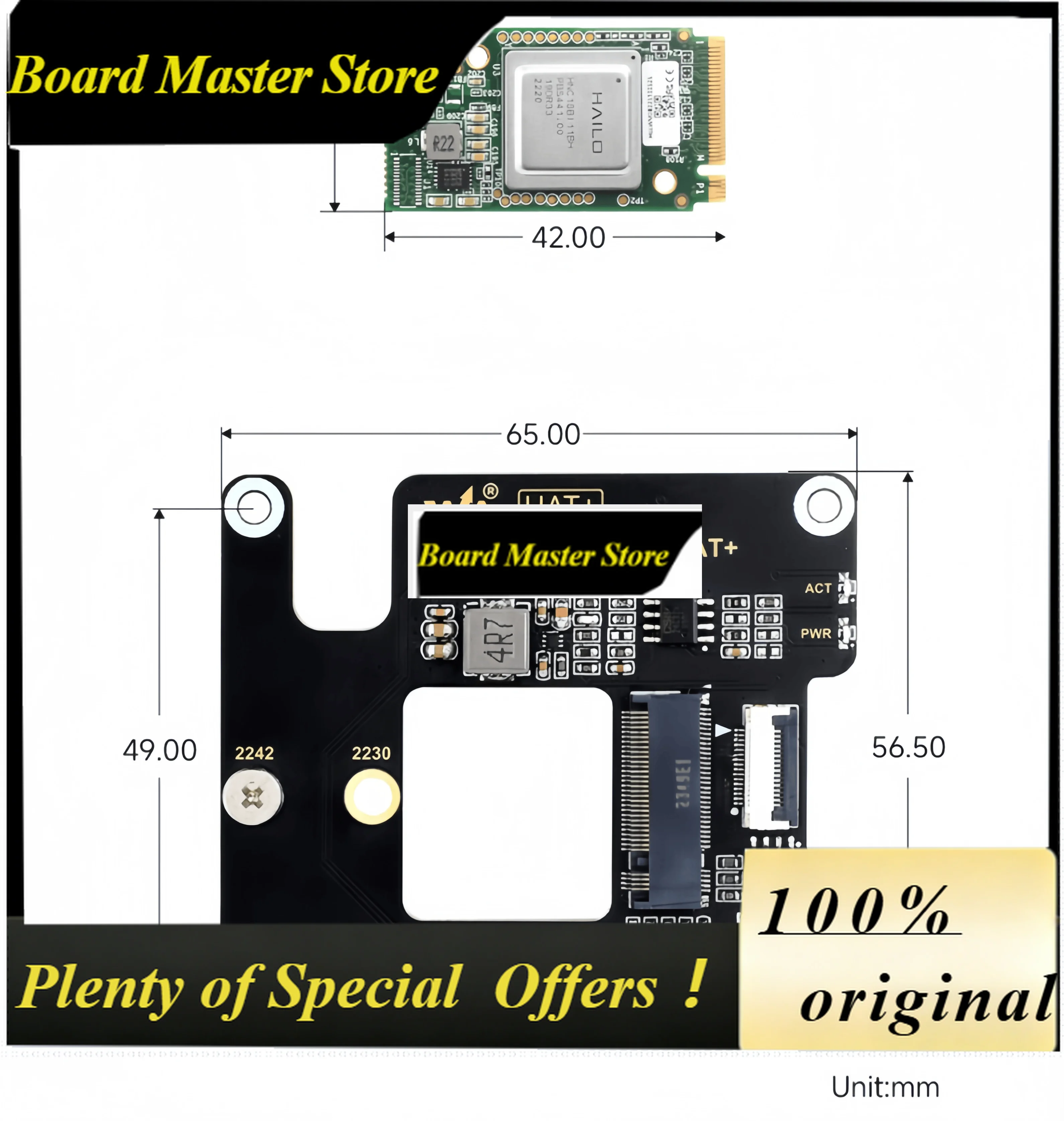 BoMaSRaspberry Pi 5 Hailo-8 Expansion Board: PCIe AI Acceleration Module (26 TOPS) — Artificial Intelligence