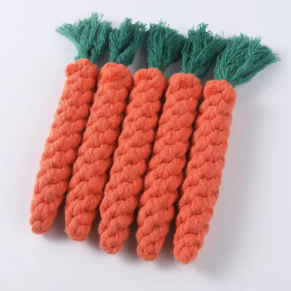 

5Pcs 23cm Dog Toys Safe Durable Braided Bite Dog Chew Toys Resistant Puppy Molar Cleaning Teeth Cotton Rope