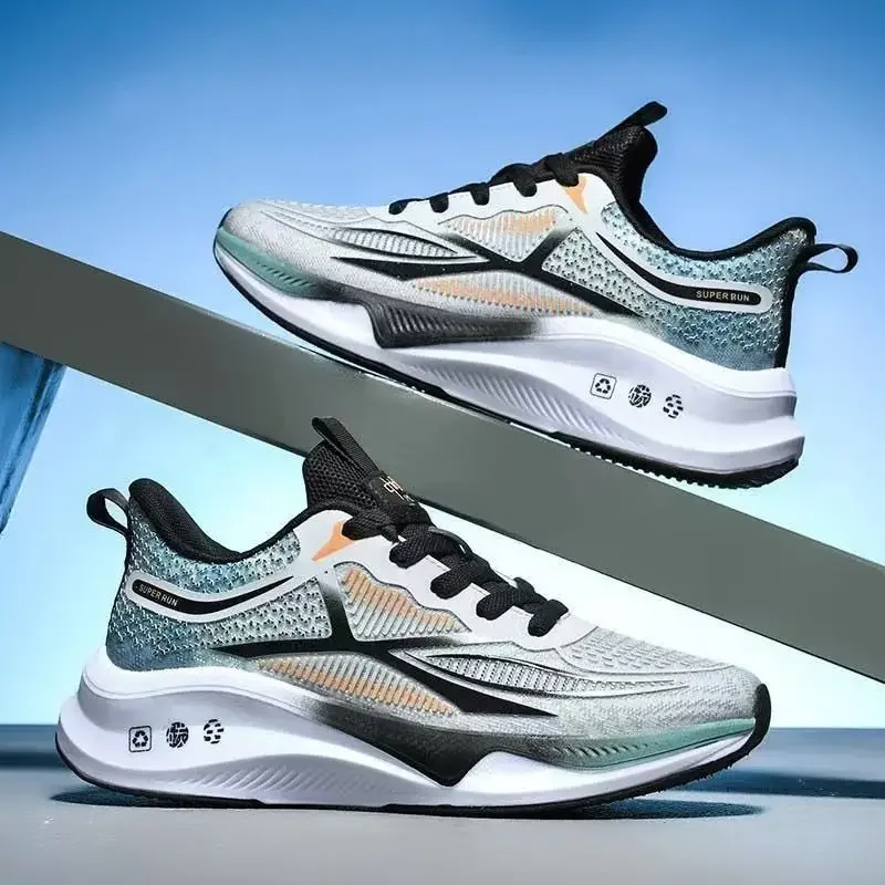 New Running Shoes Summer Tenis Masculino New Fitness Test Middle School Students Bounce Cushioning Sneakers Men's Shoes image 5