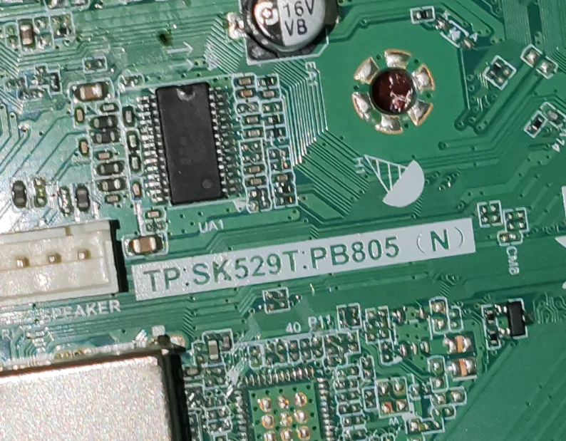 TP.SK529T.PB805(N) Scheda madre TV di rete WiFi tre in uno, foto fisica, testata per 35--110 V 560MA 75 W