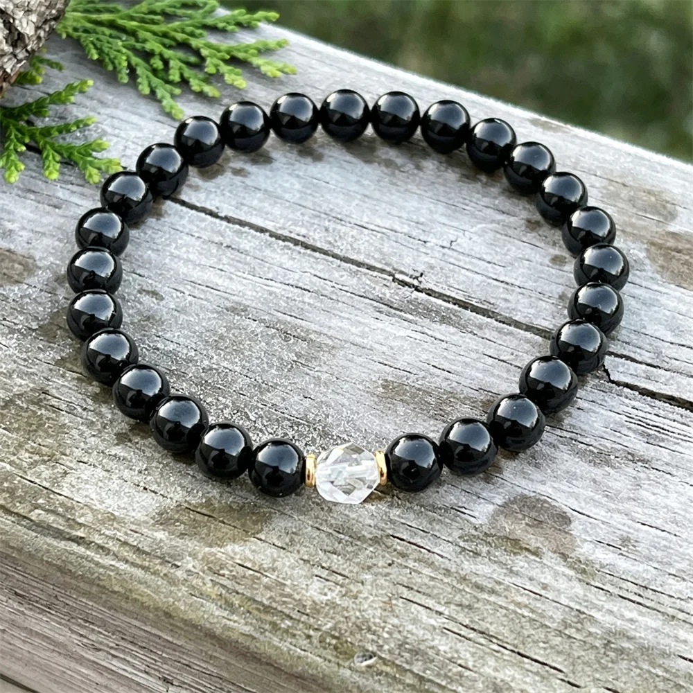 1pc Natural stone bracelet, Amplified Protection Bracelets, Adjustable beaded bracelet, Travel and collect bracelet