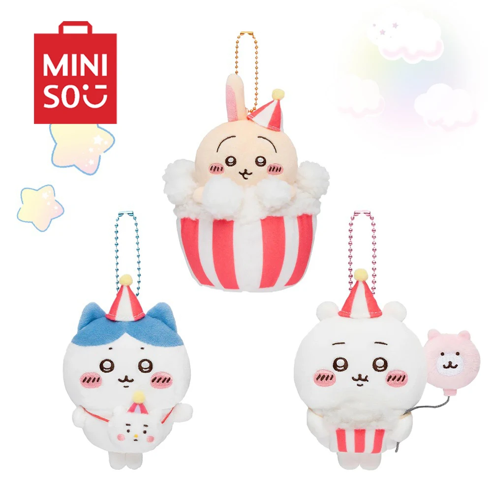 

Chiikawa Circus Series Plush Doll Toys Bear Hash Brown Little Blue Bird Plushie Backpacks Key Chain Pendant Doll Bag Decorations