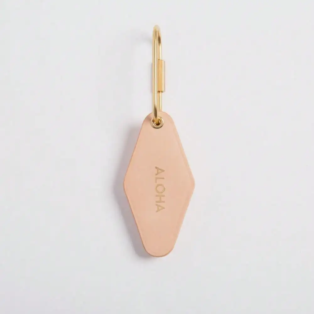 1 Stück Personalisierter PU-Leder Schlüsselanhänger mit Messing-Schlüsselring, Doppelseitiger Rhombus-Autoschlüsselring, Vatertags-Geschenk, Geschenk für Papa/Sohn – Detail 8