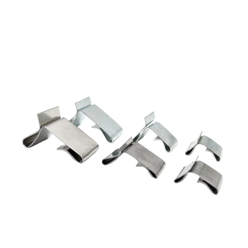 

100PCS Cable Tray Stainless Steel Flat Clip Spring