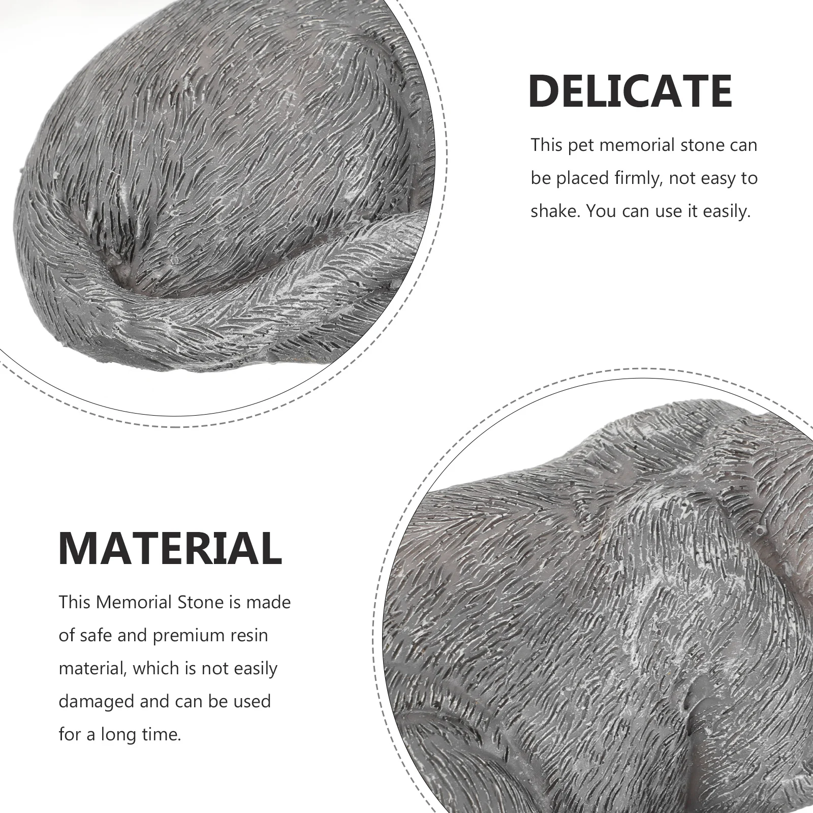 

Pet Memorial Stone Resin Tribute Statue Home Garden Yard Pet Grave Marker Outdoor Memorial Decoration Animal Statute Ornament