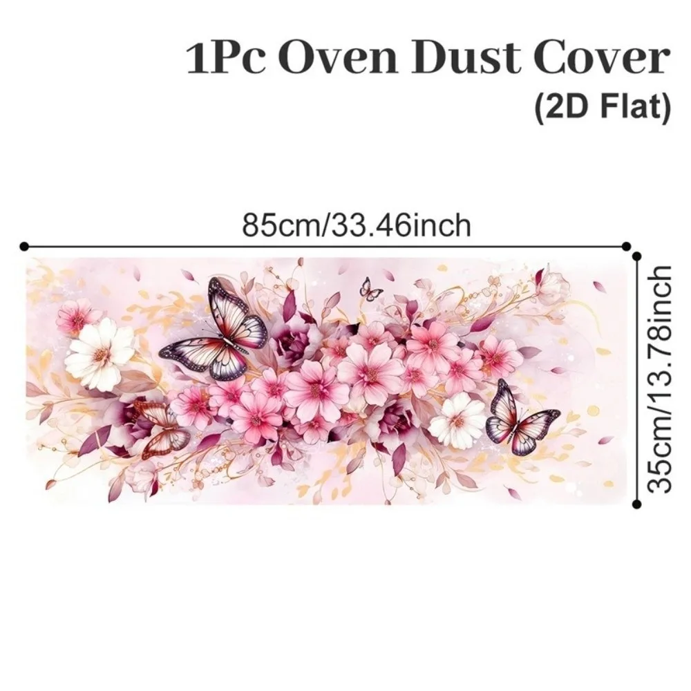 85x35cm Microwave Oven Dust Cover Oil Proof Waterproof Polyester Fabric Machine Protector Washable Microwave Dust Cover