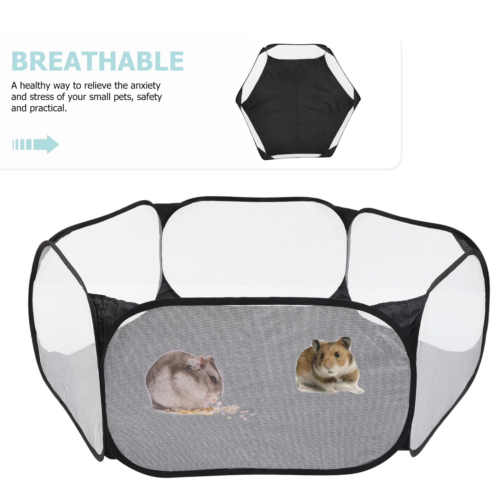 

Foldable Pet Playpen for Small Animals Indoor Outdoor Multi-Function Safety Fence Baby and Puppy Playpen Tent Breathable