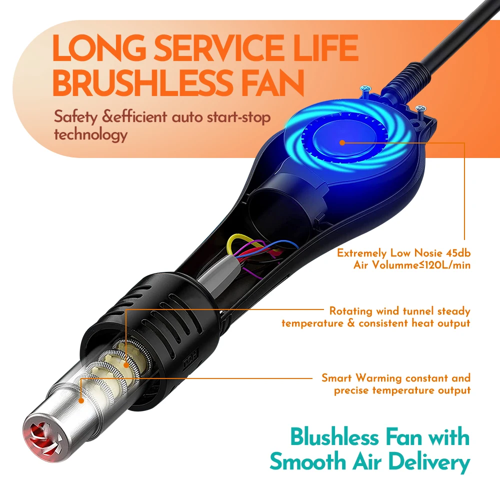 محطة لحام Silverflo 938BD-III تسخين سريع T12 سبيكة لحام محطة لحام بالهواء الساخن مع نوم تلقائي لإعادة العمل SMD