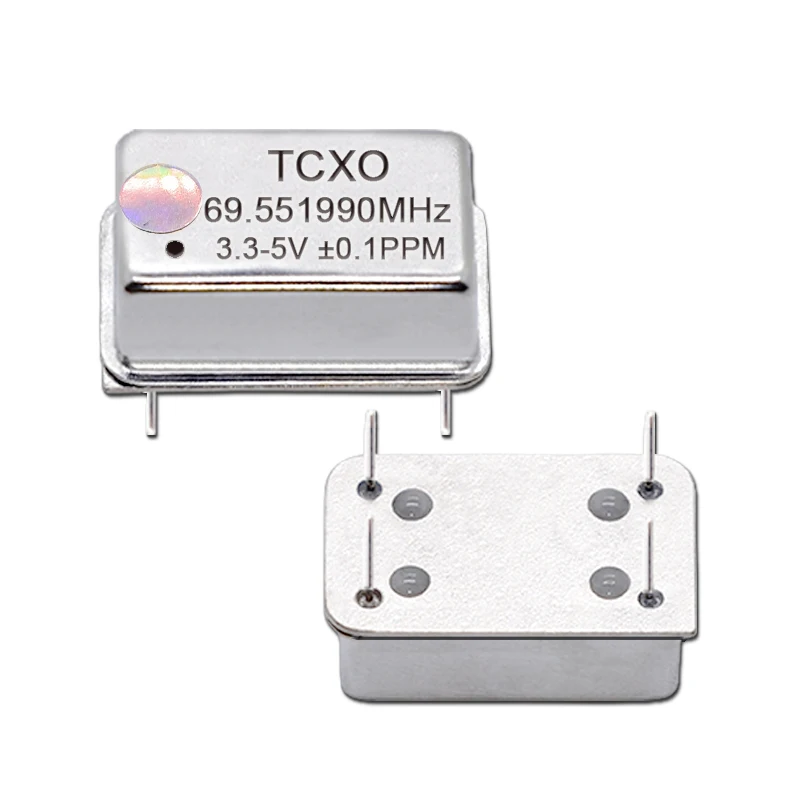 TCXO Full-Size 69.55199M 69.551990MHZ Rectangular Temperature Compensated Crystal Oscillator DIP-14 High Precision 3.3-5V 0.1PPM