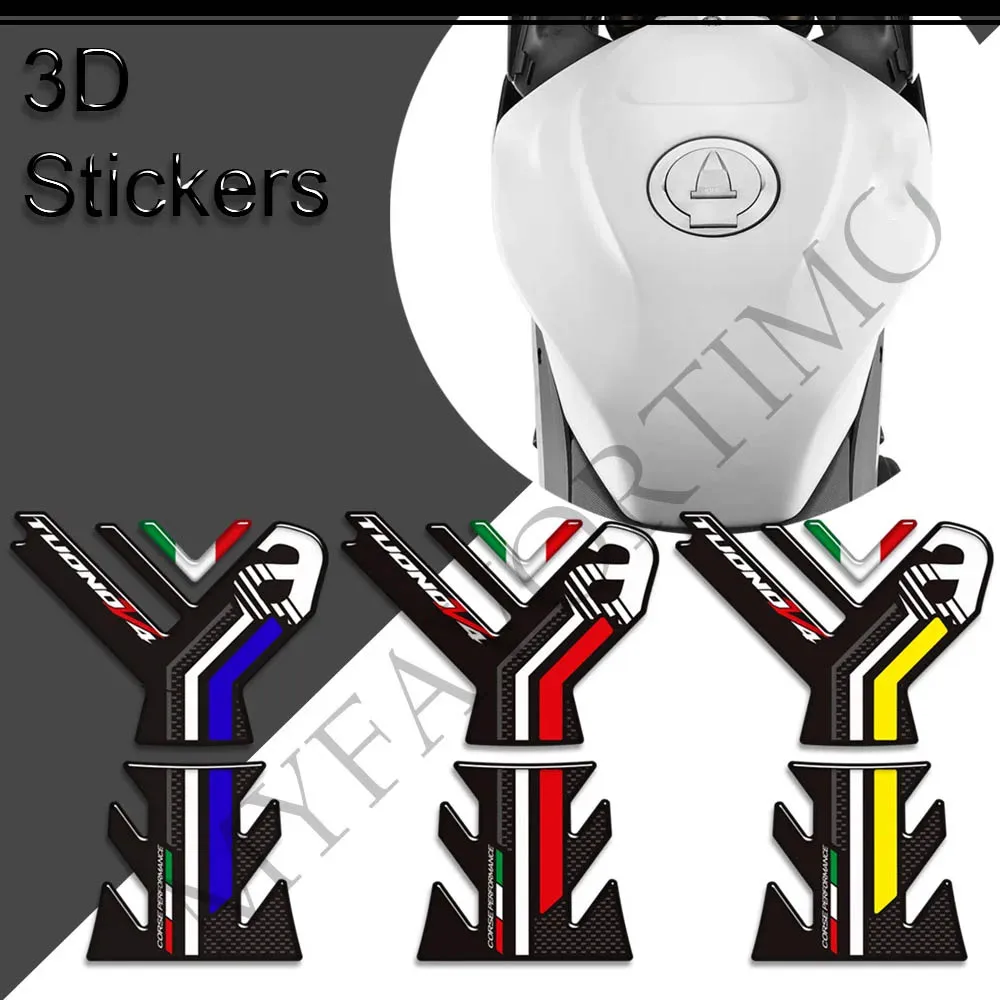 

For Aprilia Tuono V4 V4R 1100 RR 1100RR Motorcycle Tank Pad Stickers Grips Gas Fuel Oil Kit Knee Protector Decals