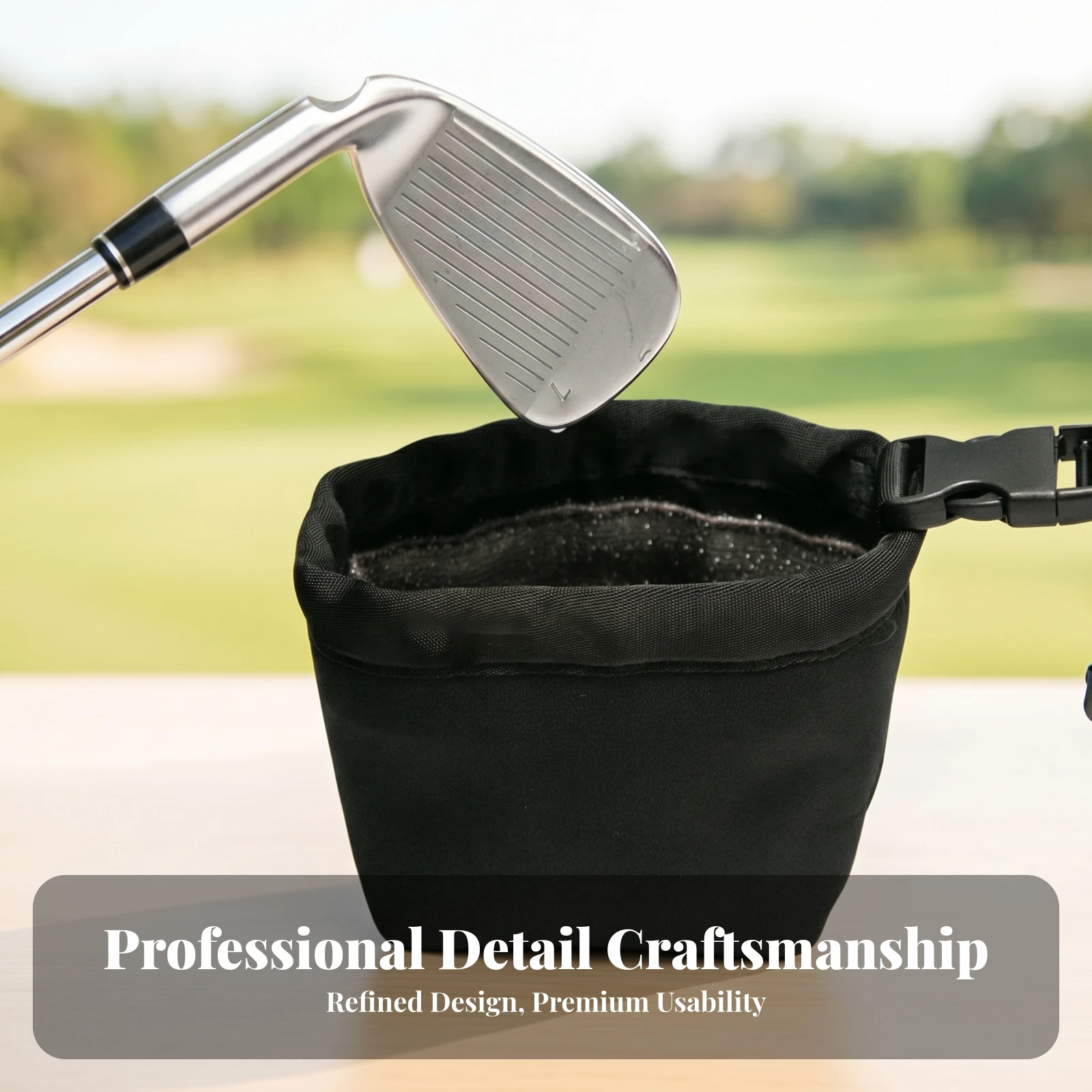 

Golf Club Cleaning Pouch Keeps Hands Dry Golf Club Cleaning Bag Sports Accessory Clip-on Portable
