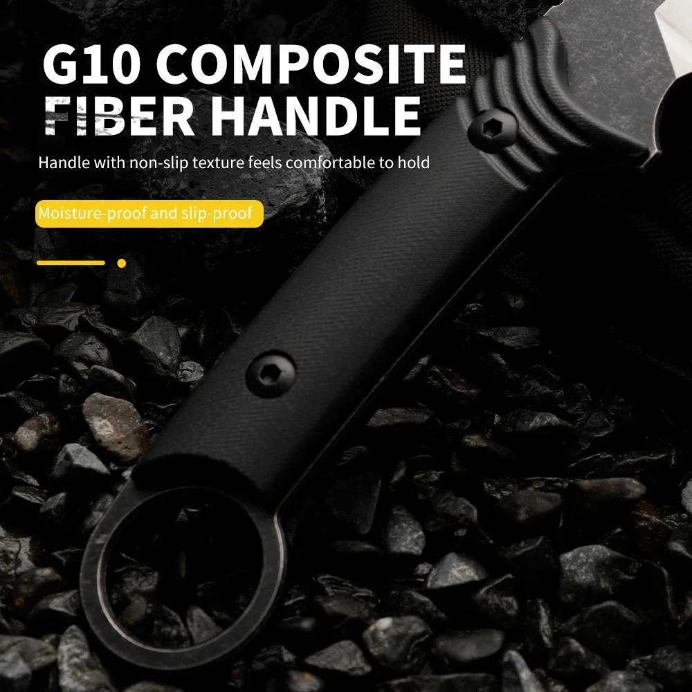High quality multifunctional fixed blade - outdoor camping, rescue, and emergency survival knife, men's gift