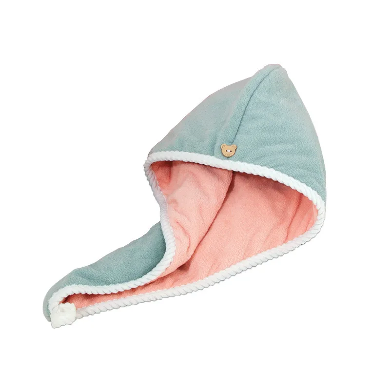 

Double-layer Thickened Popular Hair-drying Cap for Women, Super Absorbent, No-blow, Quick-dry Hair Wrap Towel Bath Cap