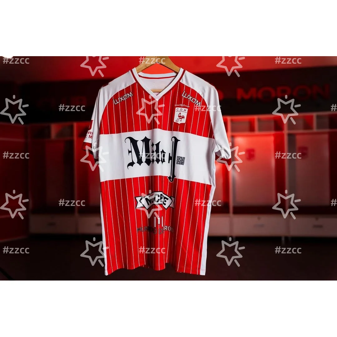AliExpress NONE 25-26 Deportivo Morón home football jersey match training set Summer Sports Men's T-Shirt Kid's Tee Woman cycling jersey ﻿