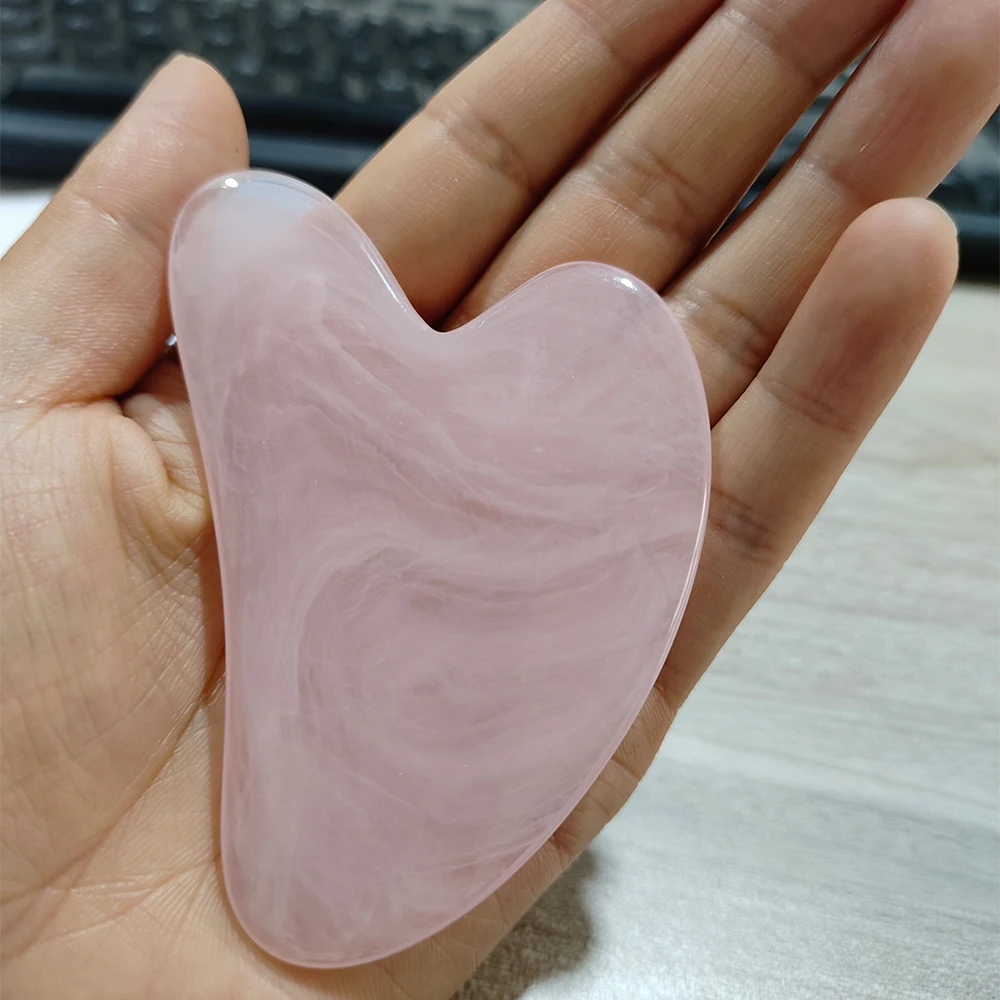 1 szt. Płytka do masażu Gua Sha, narzędzie do pielęgnacji twarzy, skrobaki do masażu twarzy, szyi, pleców i ciała, narzędzie do masażu SPA