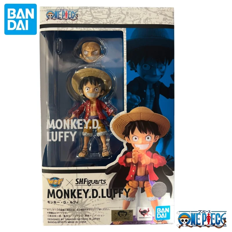 En Stock Bandai Original S H Figuarts One Piece Monkey D Luffy figura de acción modelo muñeca nuevo en caja personajes de Anime garaje