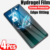 4pcs screen protector Hydrogel Film For ASUS ROG Phone 9 8 Pro Phone 7 7 Ultimate 6D 6pro 5 5Spro hydrogel HD Film Edge fitting