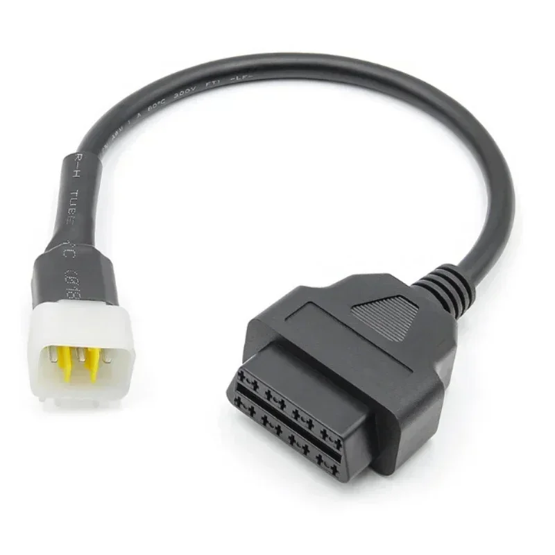 Nuevo Cable adaptador de Cable de diagnóstico Obd2 para motocicleta de 6 a 16 pines para línea de prueba Delphi Obd a 6 pines para línea de Cable de