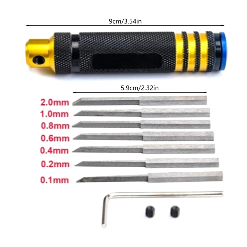 Modelo Scriber Model Resin Scriber Tool Line Ferramenta corte Cinzéis