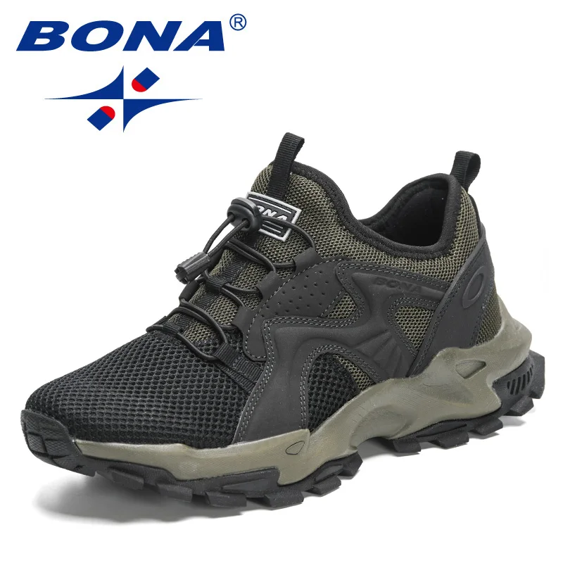 

Кроссовки BONA мужские спортивные на шнуровке, удобные дышащие, обувь для бега, для улицы, 2023