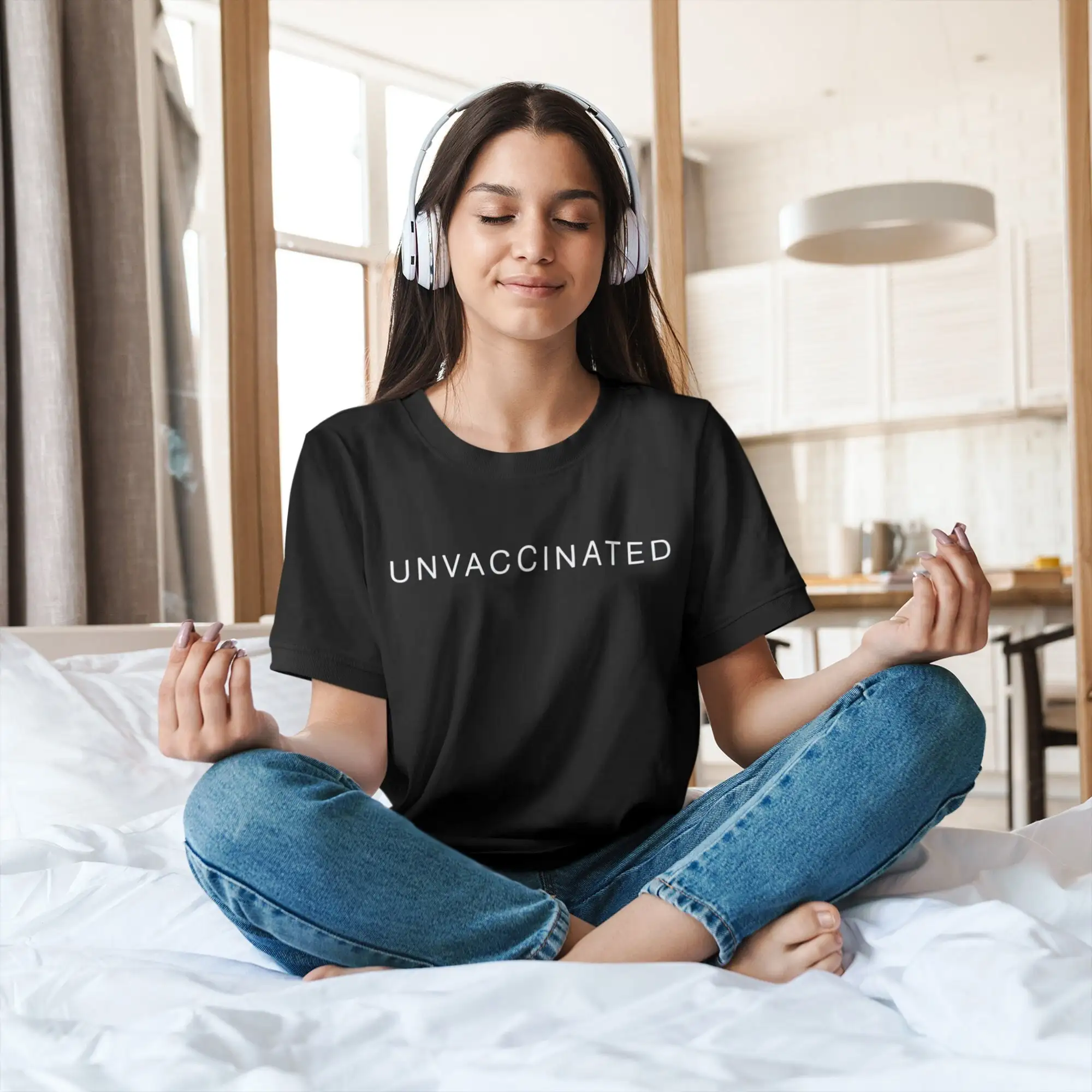 

Невакцинированная футболка Unvaxxed против вакцинов, мой выбор тела, свобода медицины, информанованный запас