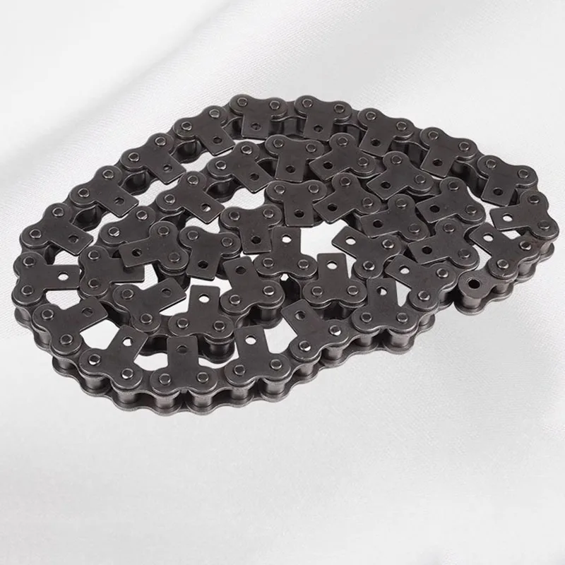 1PC Single-Side Straight Plate Single Hole Roller Conveyor Drive Chain 1.5 Meters Compatible with 06B 08B for Industrial Use