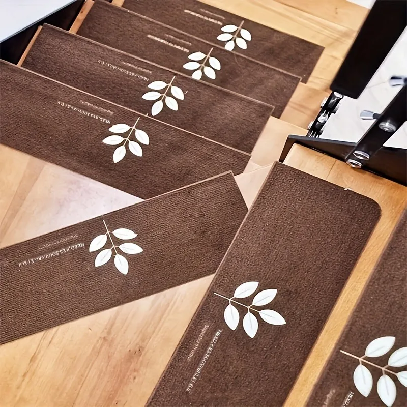 15pcs Carpet Stair Treads Indoor Stair Runners for Wooden Steps Self Adhesive Stair Tread Staircase Easy Install Quick To Clean