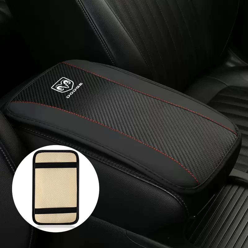 For Dodge Durango Ram 1500 Journey SR Caliber Charger Car Arm Rest Cushion Leather Center Console Cover Anti Scratch Armrest Box