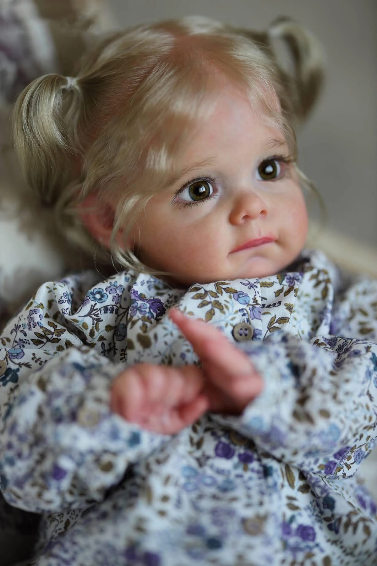 NPK 60CM Lifelike Toddler Maggi Doll with Soft Body Handmade High Quality Newborn Collectible Art Doll with Hand-rooted Hair - view 3
