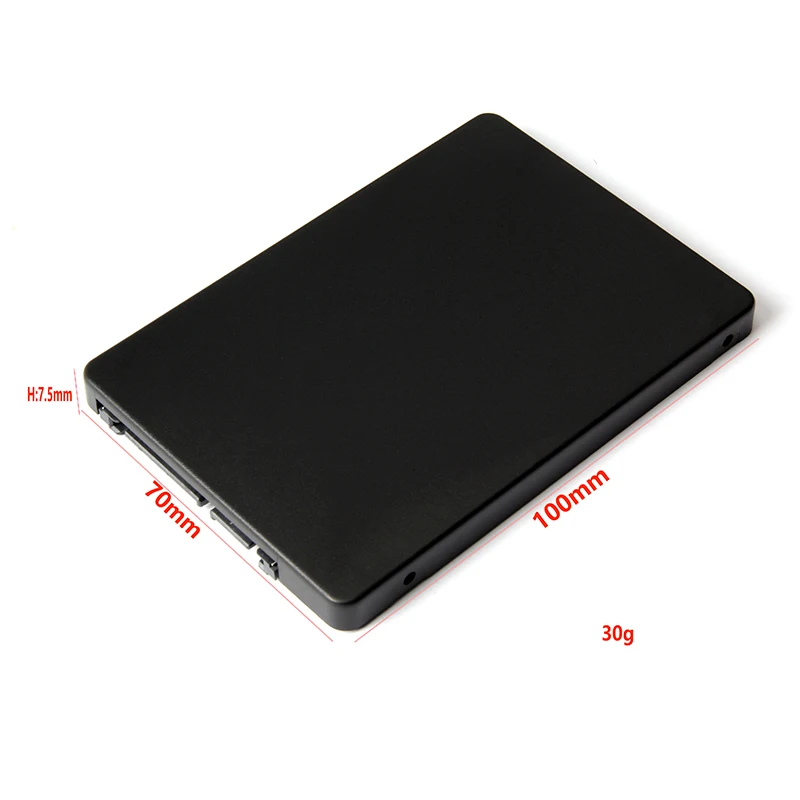 MSATA para SATA 3.0 Gabinete SSD mSATA Caso Externo Mini SSD para 2.5 "SATA3 22Pin Cartão Adaptador Conversor para Windows Linux Mac OS