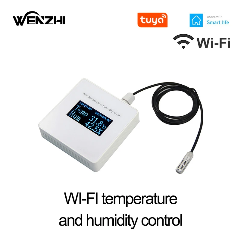 

Wi-Fi датчик температуры и влажности цифровой термометр гигрометр Tuya Smart Life приложение удаленная домашняя автоматизация жилой DIY