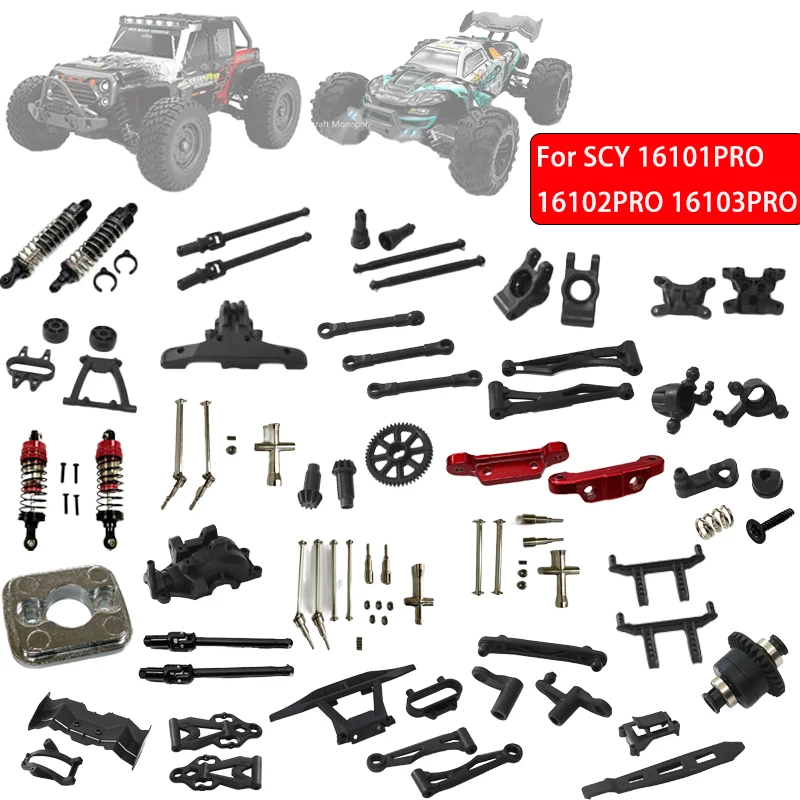 RC Auto Metall Brushless Full Scale Off-Road Zubehör Spielzeugauto Upgrade-Teil RC-Teile für SCY 16101PRO 16102PRO 16103PRO