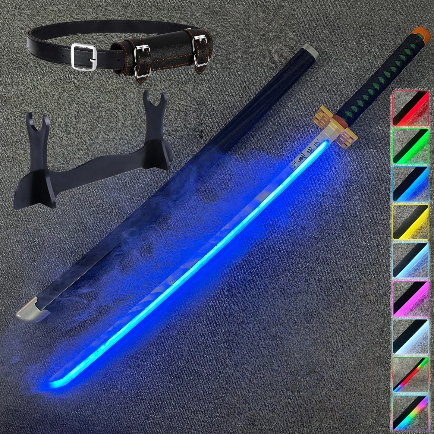 40 inch Vapour Rukia Katana Glow Fog Zwaard Anime Bleach Cosplay Echte Maat Japanse Katana Originele Samurai Led Lightsaber Cadeau