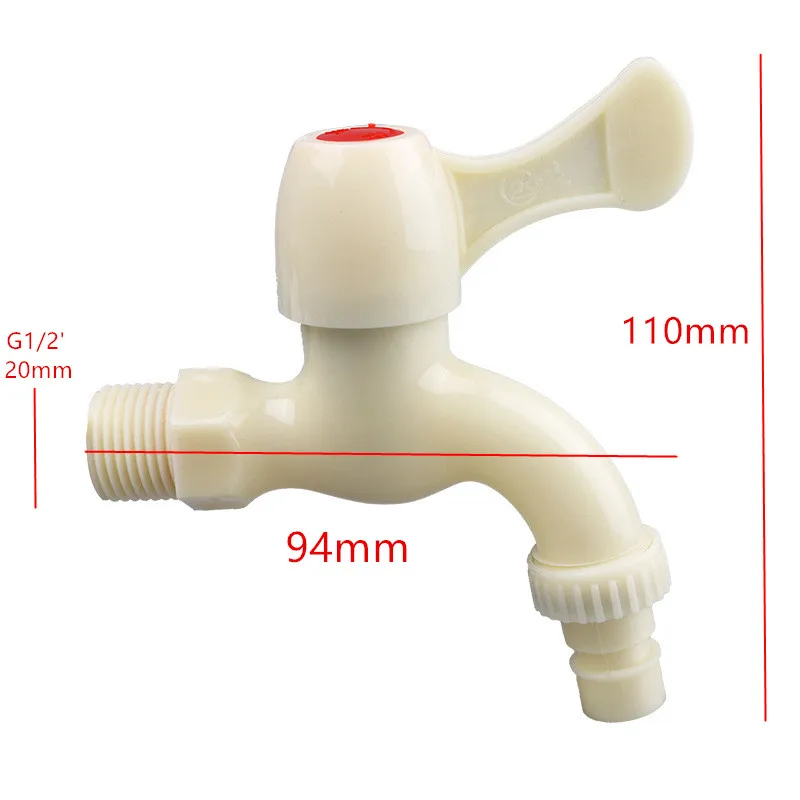 1Pc Plastic Washing Machine Faucet Explosion-proof Anti-cracking Drip Water Does Not Leak Fast Open Tap