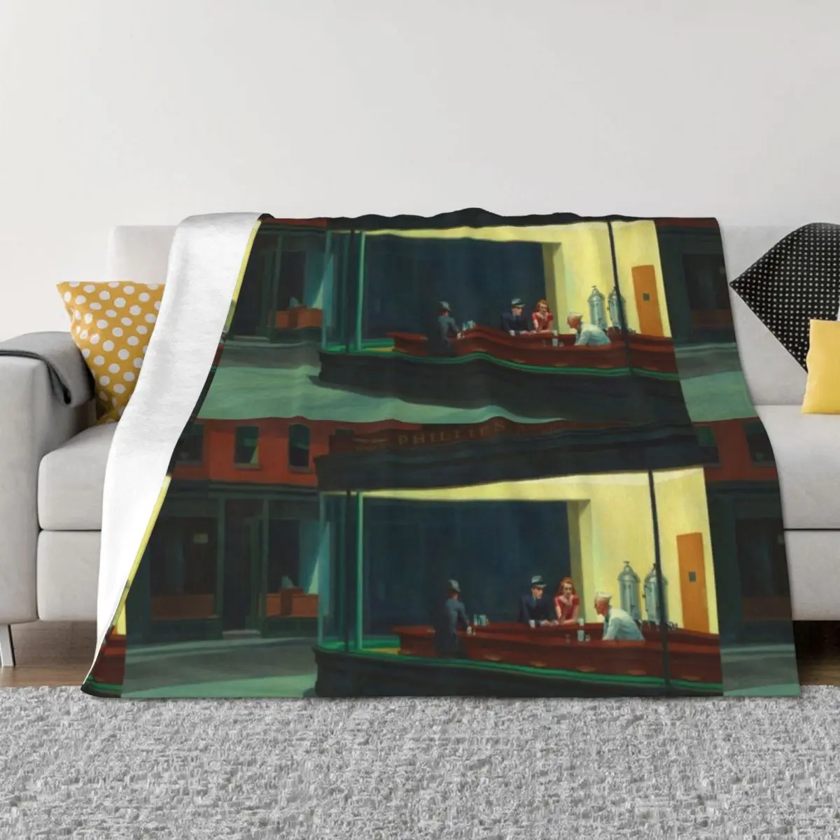 

Nighthawks Throw Blanket wednesday Luxury Throw Giant Sofa Sofa Blankets