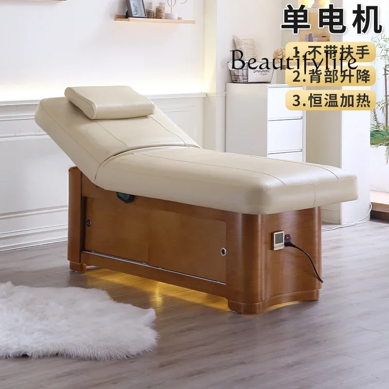 

salon furniture Electric beauty bed, special airbag massage bed for beauty salons, massage bed, eyelash and ear care SPA latex b