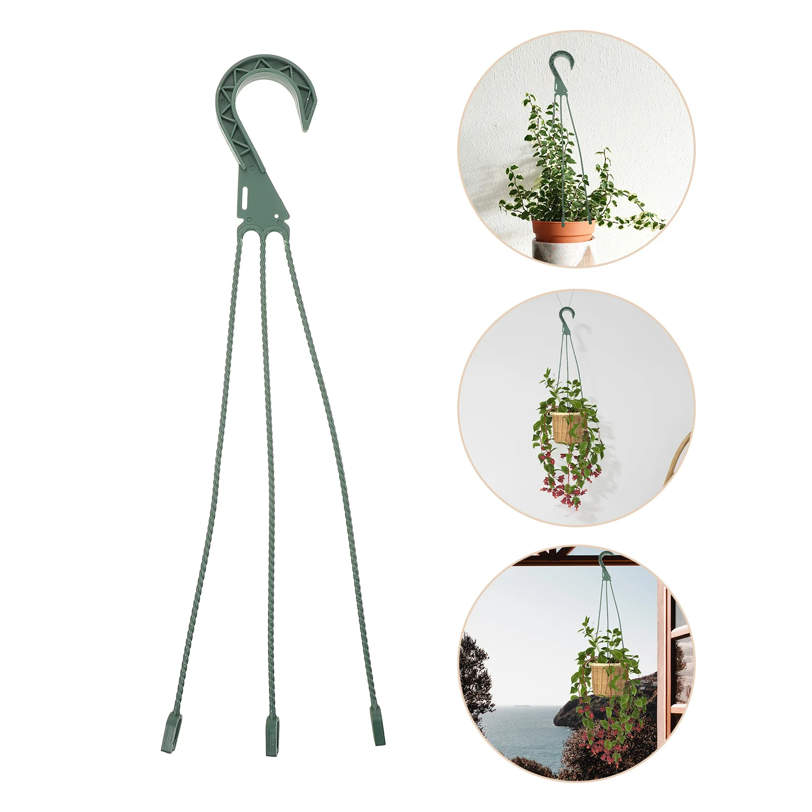 5 قطعة خطافات زهور معلقة عالية الجودة حرفية جيدة آمنة ومتينة ومناسبة للاستخدام الداخلي والخارجي والبستنة المريحة