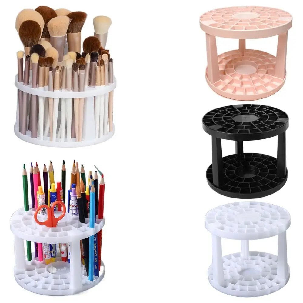 Rack 49 Holes Paint Brush Holder Detachable Two Layers Holds Up Storage Porous Assembly Round Pen Holder Artists Art