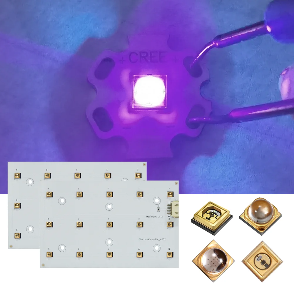 310nm UVB LED 0.3W-3W LED o wysokiej mocy optycznej UV Chip LED 290nm 295nm 310nm 315nm UV LED do bielactwo nabyte do pielęgnacji skóry/roślin