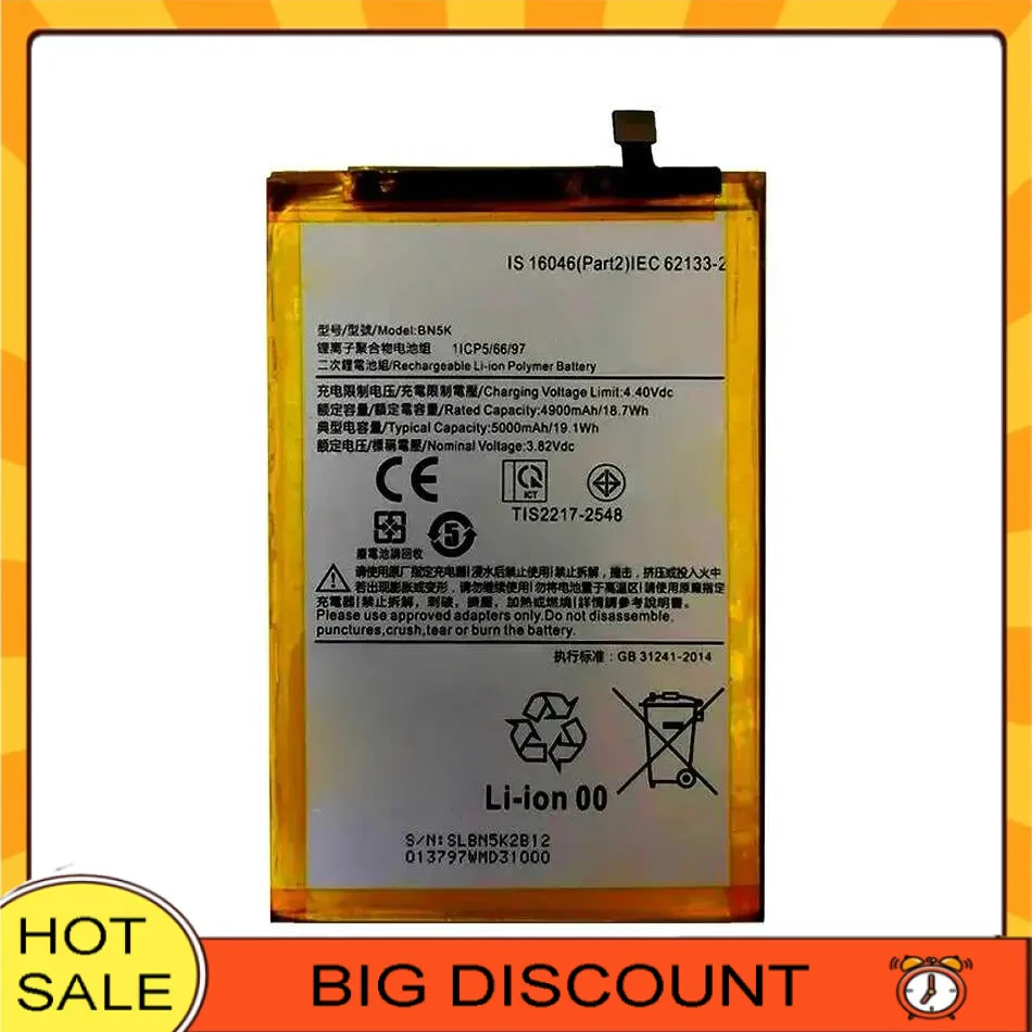 

5000Mah Good Low-Temperature Performance For Xiaomi Redmi 12C Foreign Version 11A Poco C55 BN5K Safe Mobile Phone Battery