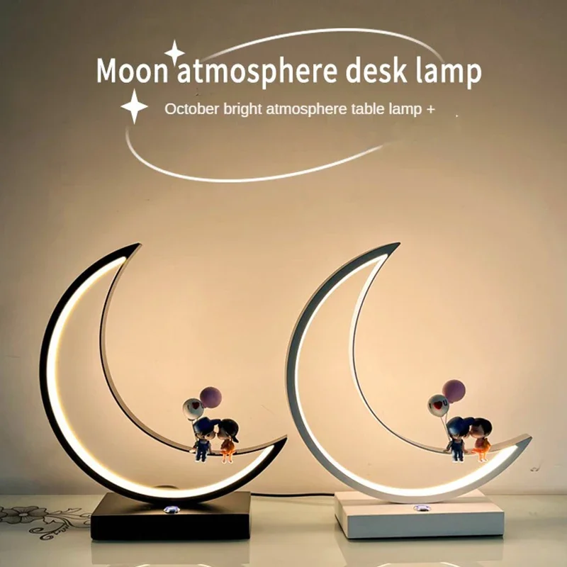 Lampu meja LED Modern dengan lampu sentuh untuk ruang tamu, Kamar tidur, lampu belajar, pelindung mata dekoratif Desktop