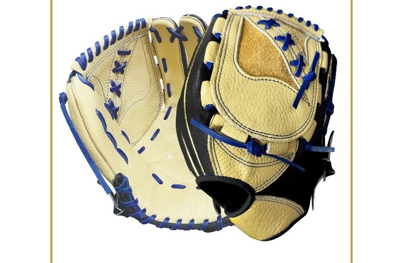 Guantes de béisbol y sóftbol de piel de vaca suave, listos para usar, para clubes, para jugadores de campo interior/exterior y lanzadores.