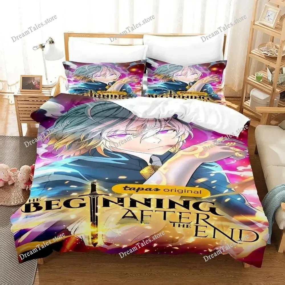 

Home Textile Cartoons The Beginning After The End Cover Duvet Cover Pillow Case Boy Girl Polyester Bedding Set King Queen Twin