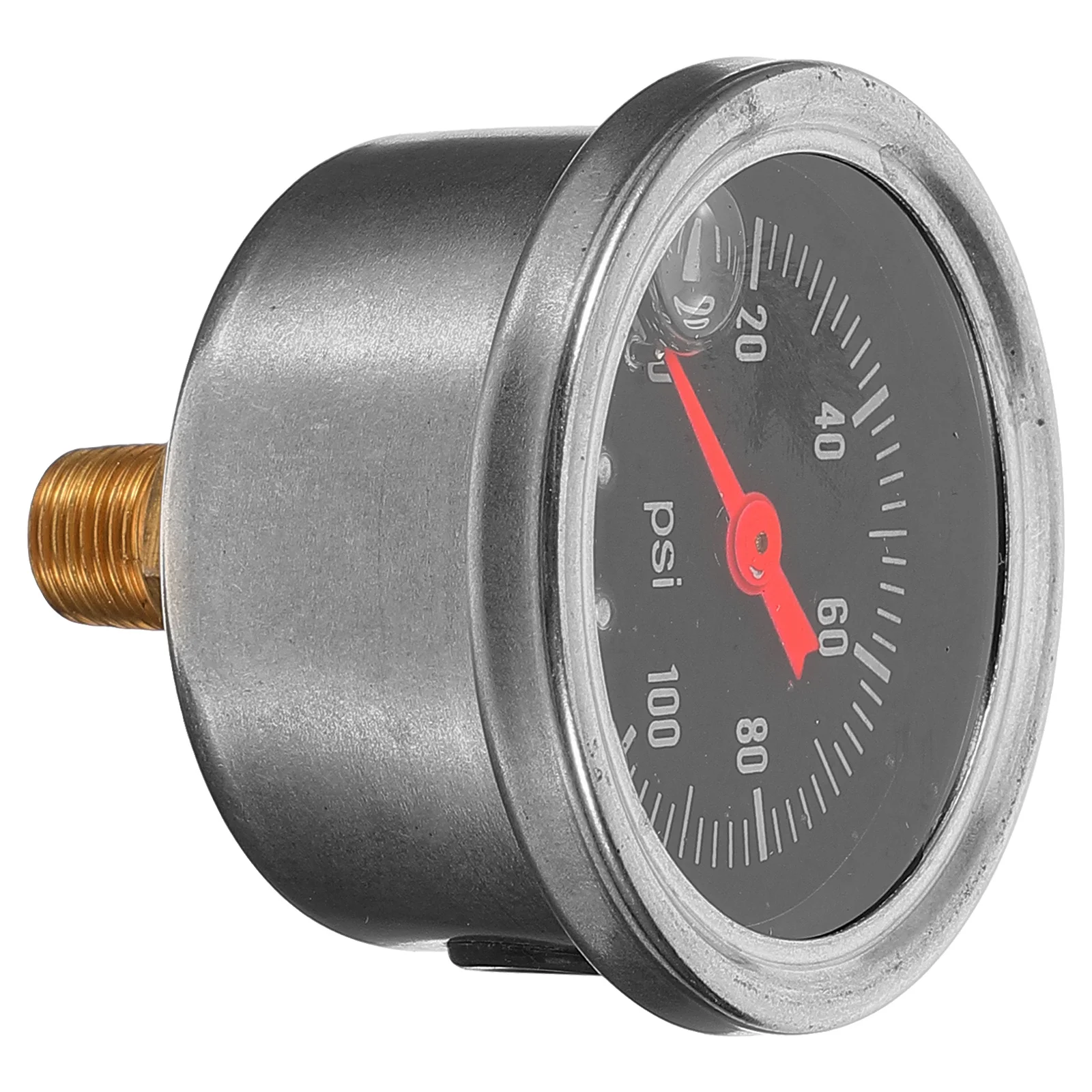 Pressure Gauge 1/8Npt 0-100Psi High Sensitivity Fuel System Testing Tool For Car Engine Diagnostic Use