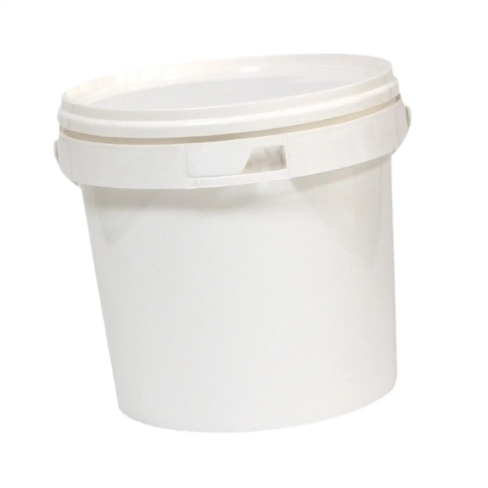 

Food Grade PP Bucket 13 L with Airtight Lid Paint Container for Sugar, Ice Melt, Flour, Storage Round Milk Tea Bucket