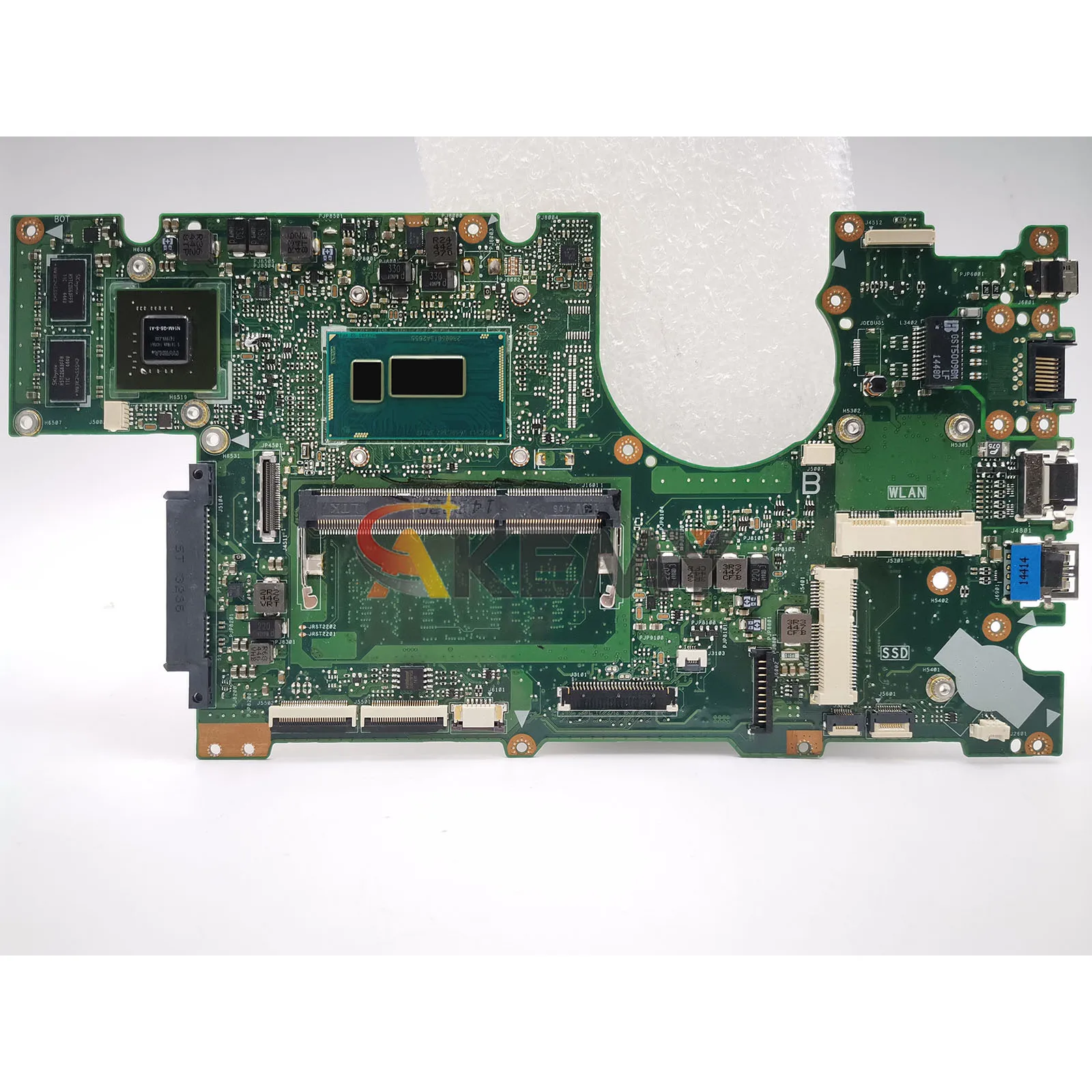 BU401LG Laptop Motherboard For ASUS ExpertBook BU401L BU401LAV BU401LG Notebook Mainboard With I3 I5 I7 CPU 100% tests OK stk